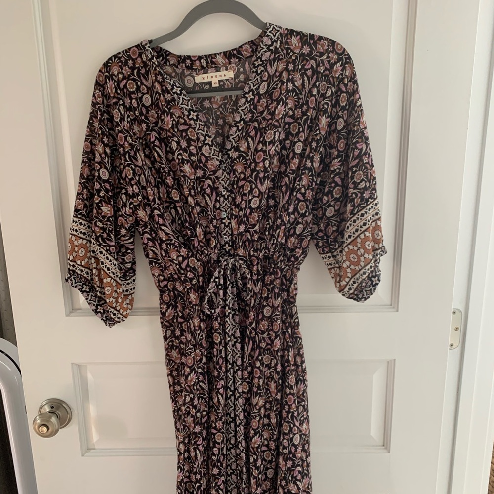Xirena paisley print midi dress